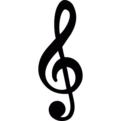 Treble clef vector logo
