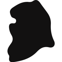 South Korea country map silhouette vector