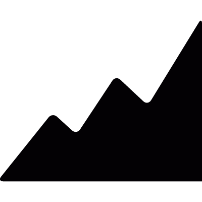 Rising graph vector logo