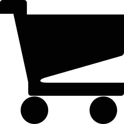 Shopping trolley vector logo