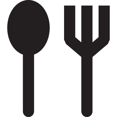 Soup Spoon and Fork vector logo