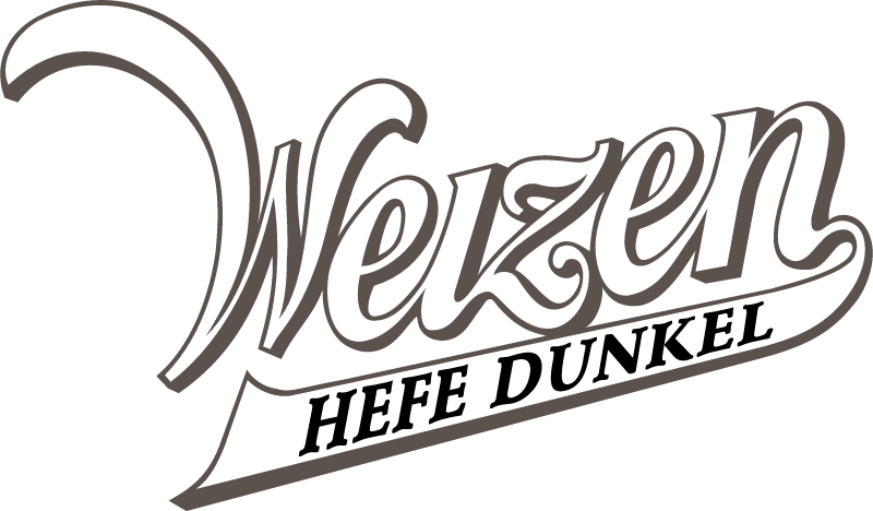 Weizen Hefe Dunkel vector logo