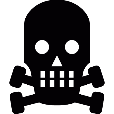 Funny skull vector logo