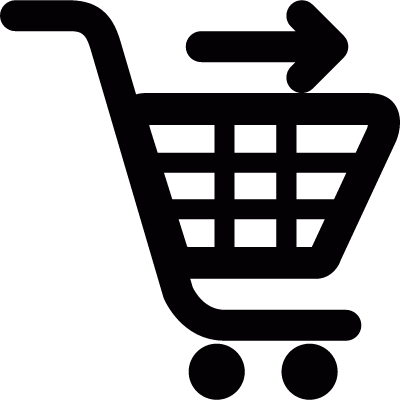 Send shopping cart vector logo