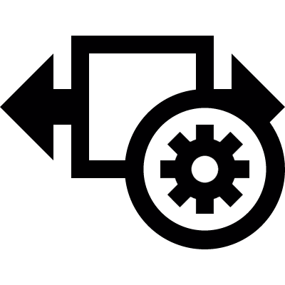 Width settings vector logo