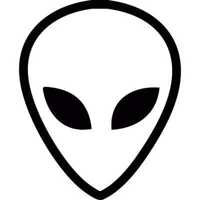 Alien head vector logo