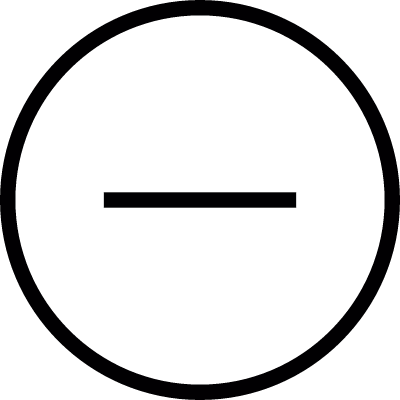 Negative Button vector logo