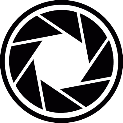 Shutter camera vector logo