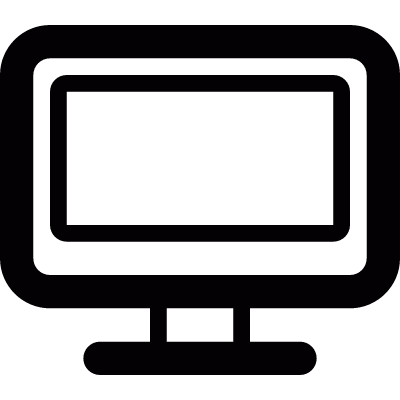 Computer monitor vector logo