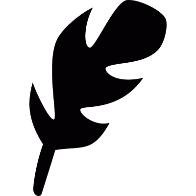 Small leaf vector logo
