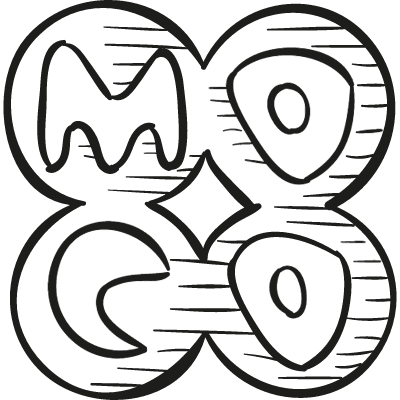 Mocospace drawn logo vector logo