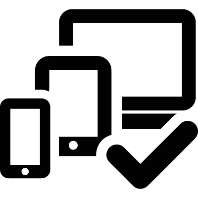 Tablet Smartphone Computer Checked vector logo