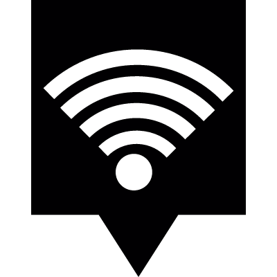 Wifi location vector logo