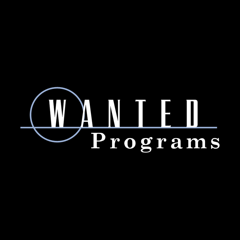 Wanted Programs vector
