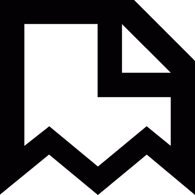 Damaged document vector logo