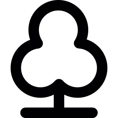 Tree shape vector logo