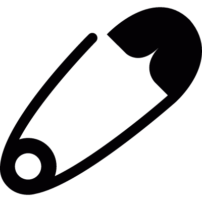 Safety pin vector logo