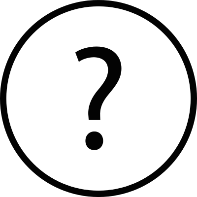 Question button vector logo