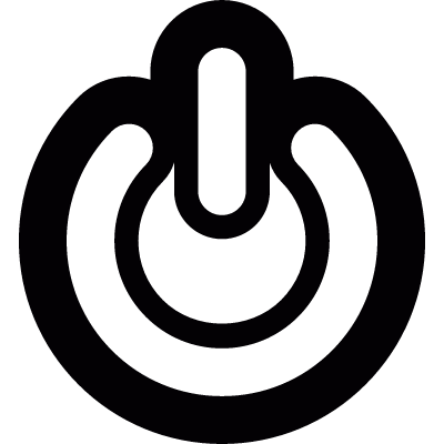 Power button vector logo