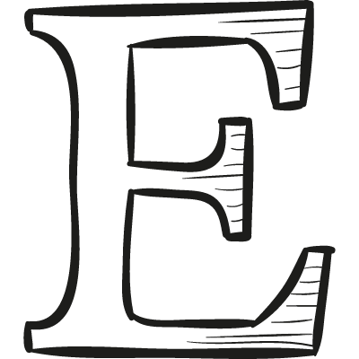 Etsy drawn logo vector logo