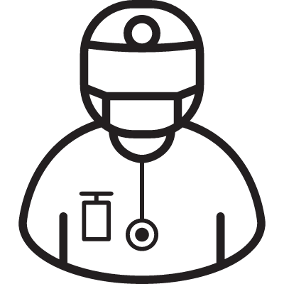Surgeon with Mask vector logo