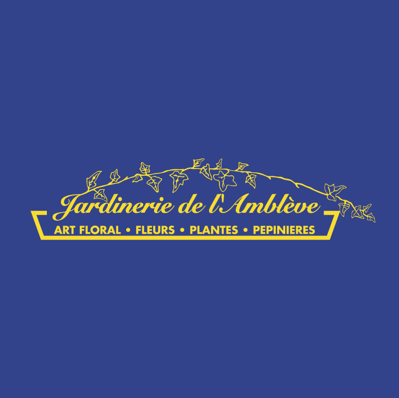 Jardinerie de L’Ambleve vector logo