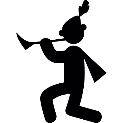 Pied piper of hamelin vector logo