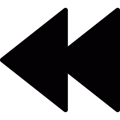 Rewind symbol vector logo