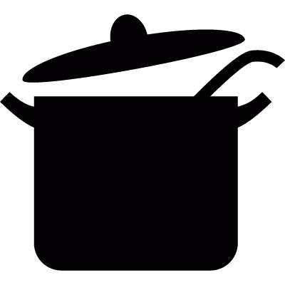 Open pot vector logo