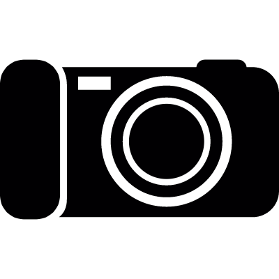 rectangular digital camera vector logo