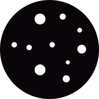 Moon with craters vector