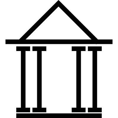 Greek columns vector logo