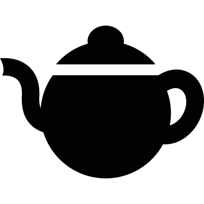 Porcelain teapot vector logo