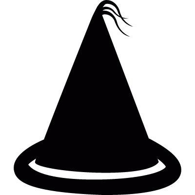 Wizard hat vector logo