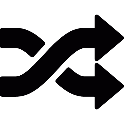 Crossed arrows vector logo
