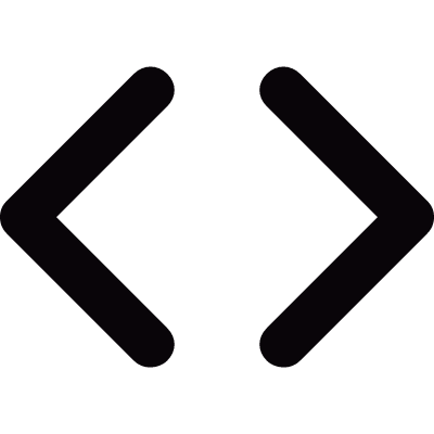 Code separators vector logo