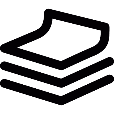 Stack of sheets vector logo