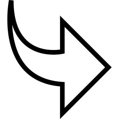 Arrow pointing right, IOS 7 symbol vector logo