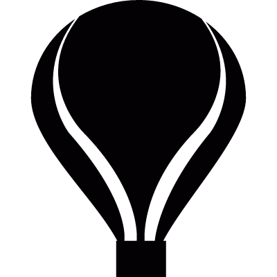 Hot air balloon vector logo