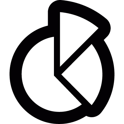 Pie chart vector logo