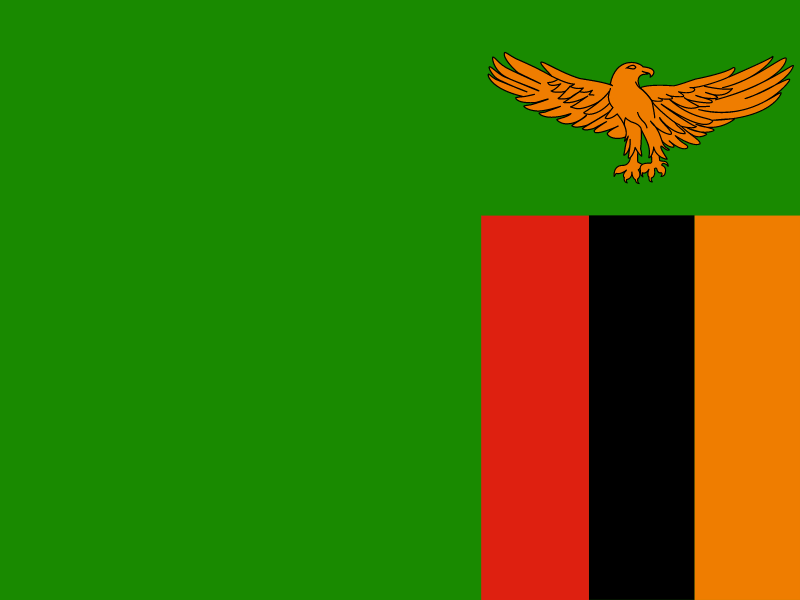 Flag of Zambia vector