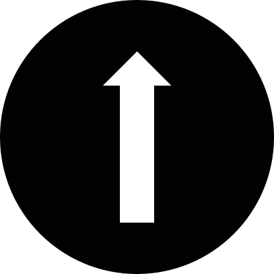 Up arrow button vector logo