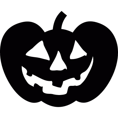Halloween pumpkin vector logo