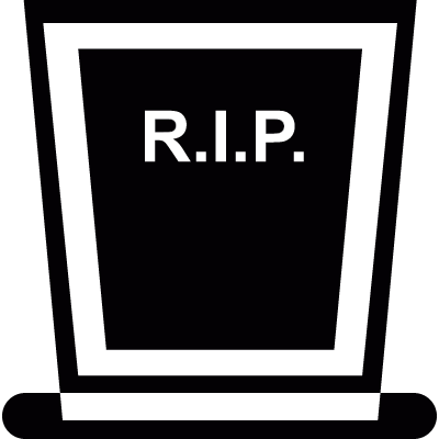 Rip Headstone vector logo