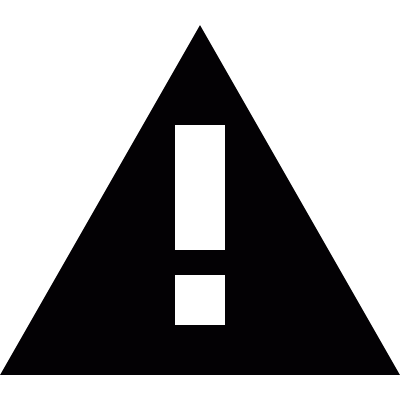 Exclamation in triangle vector logo