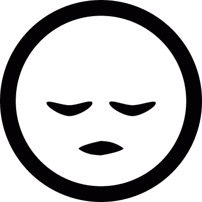 Sleeping emoticon vector logo