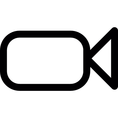 Videocamera sign vector logo
