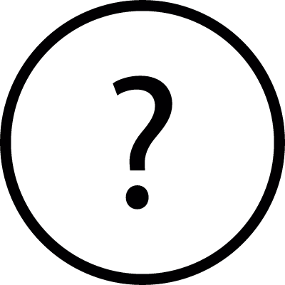 Question mark Button vector logo
