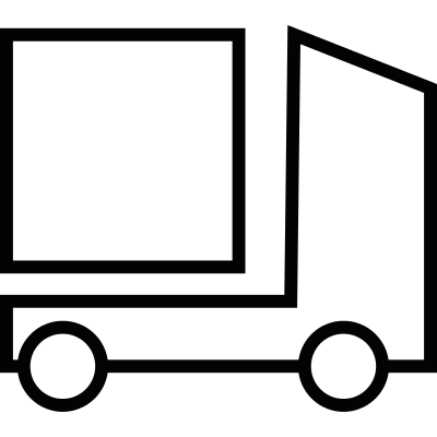 Rectangular Delivery truck vector logo