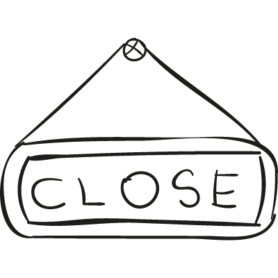 Closed Sign vector logo